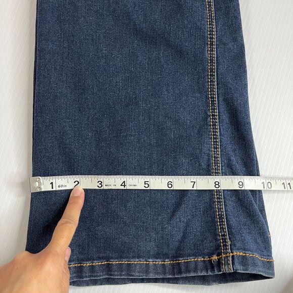 Torrid Luxe Slim Boot Jeans Womens Super Stretch Dark Wash Sz 10T Feel the Fit - Picture 8 of 9